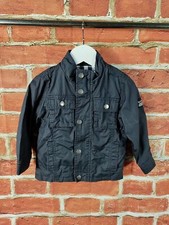 BOY ZARA BABY AGE 18-24 MONTHS NAVY BLUE LIGHTWEIGHT COTTON JACKET COAT 92 CM