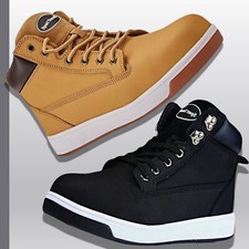 Mens Leather Ankle Safety
