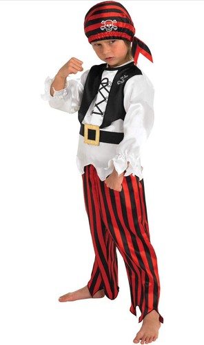 Boys baggy pirate fancy dress - fancy,