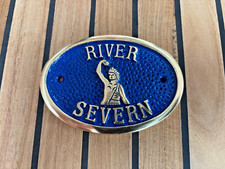 River Severn Brass Plate Sign