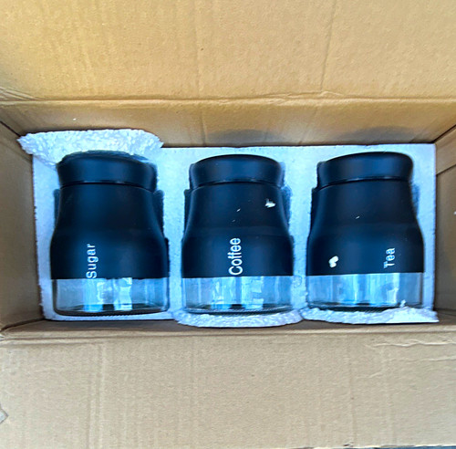 Coffee tea sugar canister - coffee, set