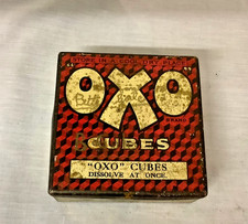 Vintage OXO Cubes Metal Tin