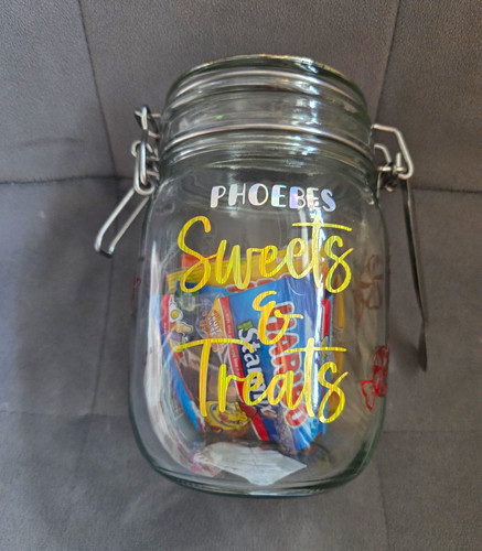 Sweet jars personalised - sweet,