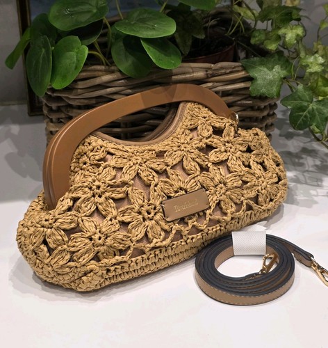 River island raffia clutch - raffia, bag