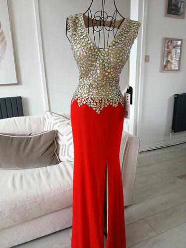 Gino cerruti red - red/beige, sequin