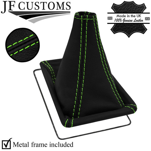 Green stitching leather - leather, +