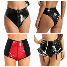 Women's PVC Leather Hot Pants