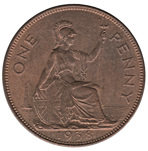 1938 george one penny - penny, –