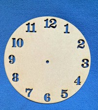 Wooden MDF Clock Face with pre