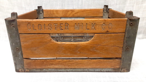 Vintage wooden milk - wooden,