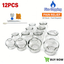 12Pcs Glass Fire Cupping