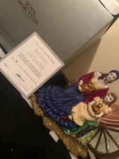 Royal Worcester SHARED TREASURE AT THE EPSOM DERBY. BOXED-CERTIFICATE 