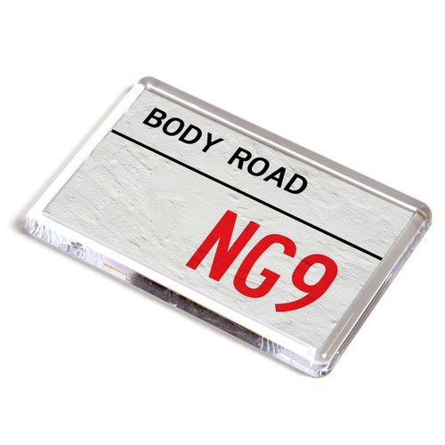 Fridge magnet body road - fridge,