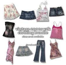 vintage 2000s y2k clothing bundle - A (3 pieces) OR bundle B (5 pieces) + size
