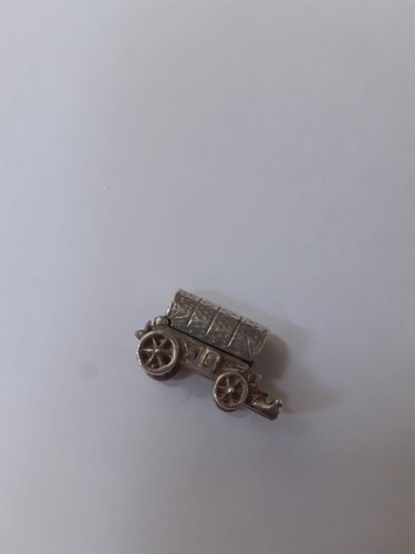 Vintage silver hinged opening