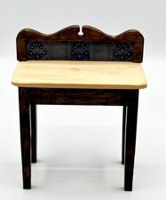 Dolls house miniature 1:12 tiled wash stand by SQUIRREL MINIATURES