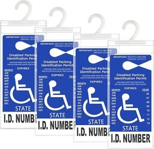 4x Handicap Permit Placard