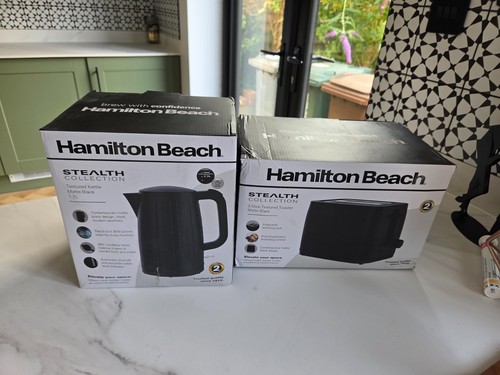 Kettle toaster set stealth - &,