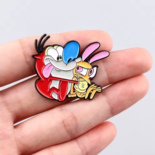Ren and stimpy metal enamel - metal,