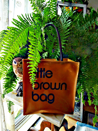 Vintage little brown - bag, from