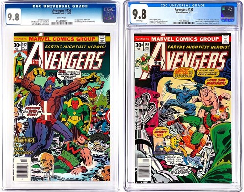 Avengers 152 155 cgc - avengers,