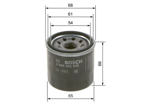 Oil filter bosch 986 452 - oil,