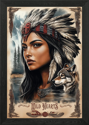Native american woman - native,