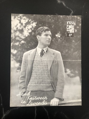 Vintage lavenda knitting - lavenda,