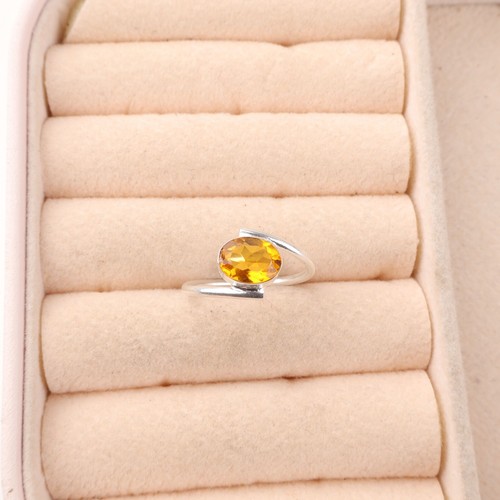 Citrine gemstone 925 - gemstone, sterling