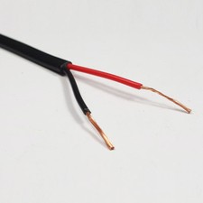 0.5MM² TWIN CORE CABLE AUTOMOTIVE 12 24V 11 AMPS 2 THINWALL RED/BLACK AUTO WIRE