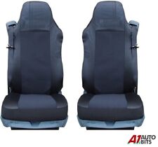 Fit For VOLVO FL FE FM 16 FH16 12 FH12 QUALITY BLACK TAILORED SEAT COVERS