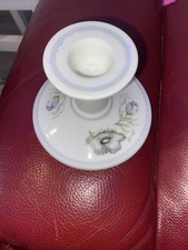 Wedgewood Suzie Cooper Glen Mist Bone China Candlestick Holder O Bag 