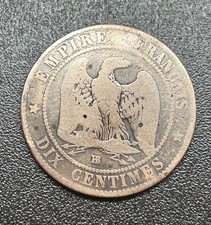 1854 napoleon iii dix - dix, centimes