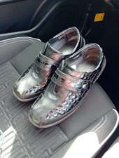 Ladies Padders Leather/patent "Sanita" Shoes Uk 6   Extra Wide Fit Worn Once VGC