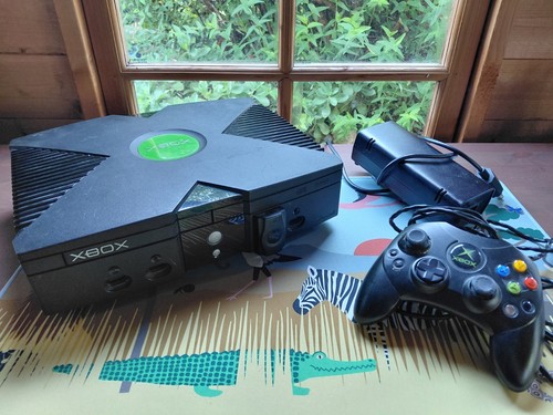 Original xbox console with - original,