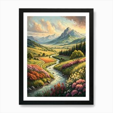 Oil Painting Style Riverside