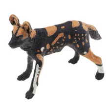 14Pcs Wildlife Animal Action Model Plastic African Wild Dog Figures Kid Toys