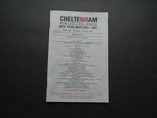 RACECARD:  CHELTENHAM NEW YEAR MEETING ON MONDAY 2ND JANUARY 1989