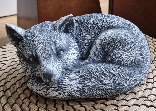 Small fox concrete garden - concrete,