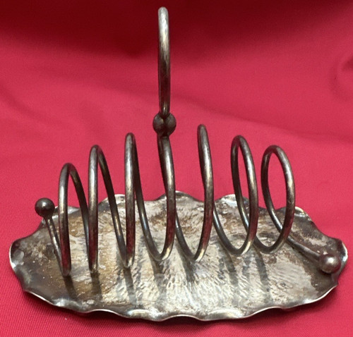 Silverplate toast rack johnson - rack,
