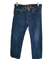 Justin Jeans Mens Size 32 x 28 Original Selvedge Denim Blue Button Fly 