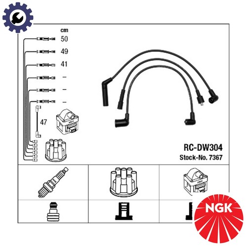 Ignition cable kit - 7367, for