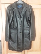 LADIES ITALIAN LEATHER ¾ COAT NEW 42" CHEST 