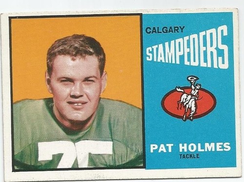 1964 topps cfl pat holmes - cfl,