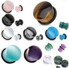 1x Semi Precious STONE Ear