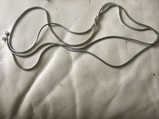 Rare Vintage Square Snake Link Chain Belt Long Ball End  80’s Retro Kitsch