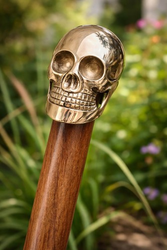 Handmade solid brass skull - solid,
