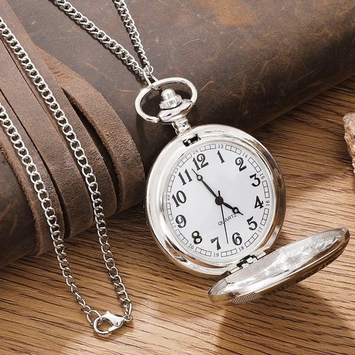 Vintage quartz silver pocket - quartz,