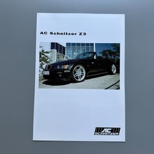 AC Schnitzer BMW Z3 Sales Roadster Brochure Prospekt