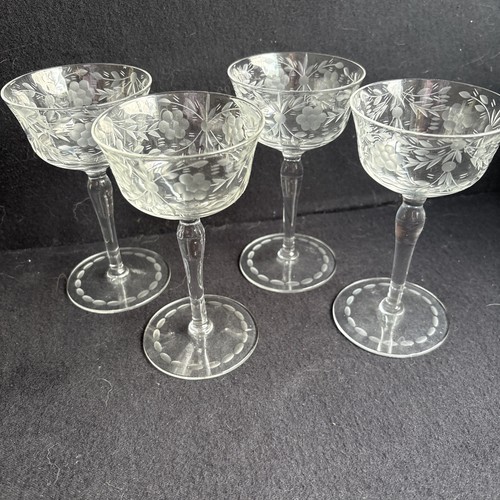 Vintage floral etched - vintage,
